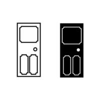 Door vector icon cet. entry illustration sign collection. room symbol. exit logo.