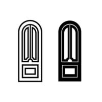 Door vector icon cet. entry illustration sign collection. room symbol. exit logo.