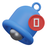 No notificación 3d hacer icono ilustración con transparente fondo, vacío estado png