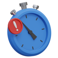 timeout 3d render icon illustration with transparent background, empty state png