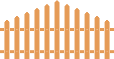 gekleurde hek in vlak stijl klem kunst png