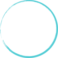 de colores grunge circulo cepillar. tinta marco png