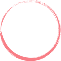 de colores grunge circulo cepillar. tinta marco png