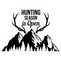 Hunting vector icon set. wildlife illustration sign collection. deer symbol.