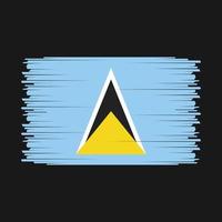 Saint Lucia Flag Vector