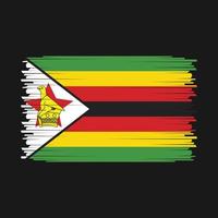 vector de bandera de zimbabwe