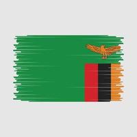 vector de bandera de zambia