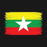 vector de bandera de myanmar