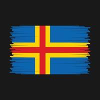 vector de bandera de las islas aland