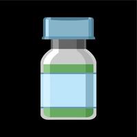 syrup medicine bottle illustration vector