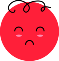 emoji dans dessin animé style agrafe art png