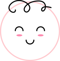 emoji dans dessin animé style agrafe art png
