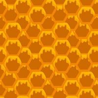 amarillo, naranja Colmena antecedentes. panal, abejas colmena células modelo. abeja miel formas vector geométrico sin costura textura símbolo. hexágono, hexagonal trama, mosaico célula firmar o icono.