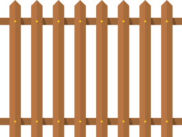 trä- staket i platt stil klämma konst png