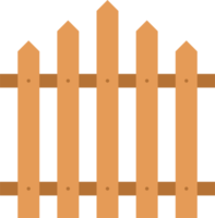 houten hek in vlak stijl klem kunst png