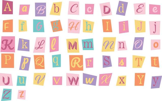 1 Digital Scrapbook Letters Designs & Graphics