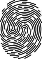 impronta digitale identificazione simbolo icona png