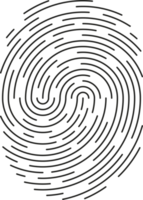 impronta digitale identificazione simbolo icona png