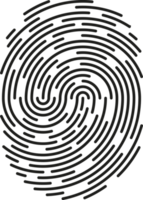 empreinte digitale identification symbole icône png