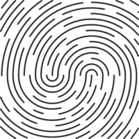 Fingerprint identification symbol icon png