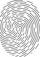 Fingerprint identification symbol icon png