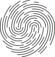 impressão digital identificação símbolo ícone png
