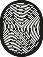 Fingerprint identification symbol icon png