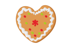 Christmas - Gingerbread Love Shaped png