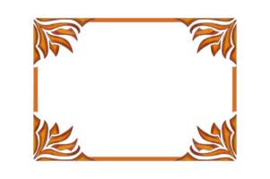 Fire Ornament Border Design png