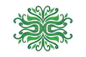 Grün Pflanze Flora Ornament Rand Design png