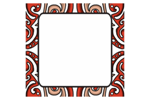 Red Chinese Style Ornament Border Design png