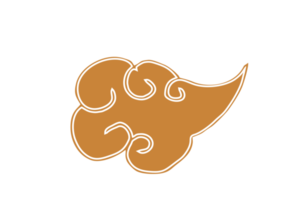 bruin wolk ornament png