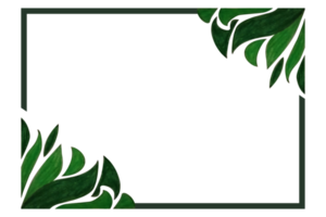 groen blad flora ornament grens ontwerp png