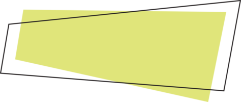geometrisch farbig Banner im eben Stil png