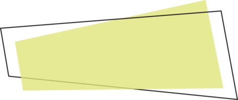 géométrique coloré bannière dans plat style png