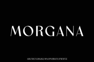 Elegant decorative display font vector