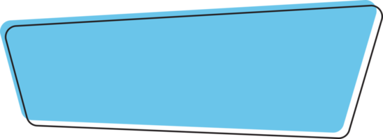 geometrisk färgad baner i platt stil png