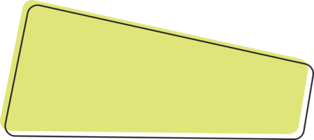 géométrique coloré bannière dans plat style png