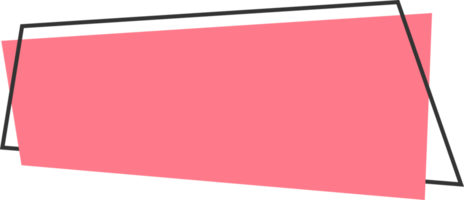 geometrico colorato bandiera nel piatto stile png