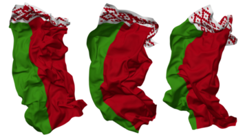 Belarus Flag Waves Isolated in Different Styles with Bump Texture, 3D Rendering png