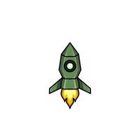 spaceship icon, a simple spaceship design with an elegant concept vector