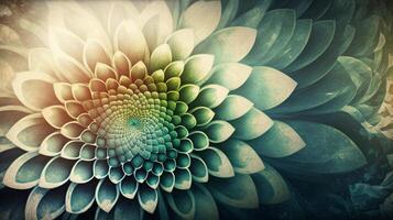 un inspirado en la naturaleza resumen con macro flor texturas ai generativo foto