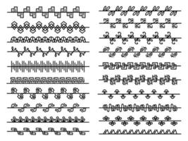 Border Line and Pages Rules vector