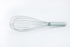 close up of meat whisk on white background photo