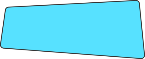 geometrico colorato bandiera nel piatto stile png