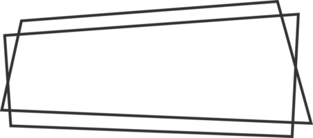 géométrique ligne bannière dans plat style png