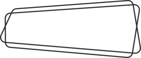 geométrico linha bandeira dentro plano estilo png