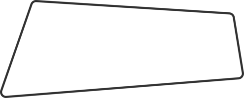 géométrique ligne bannière dans plat style png