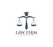 Law Firm logo design on white background, Vector illustration.
