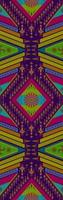 Ethnic folk geometric seamless pattern in colorful purple, violet and yellow tone in vector illustration design for fabric, mat, carpet, scarf, wrapping paper, tile and more